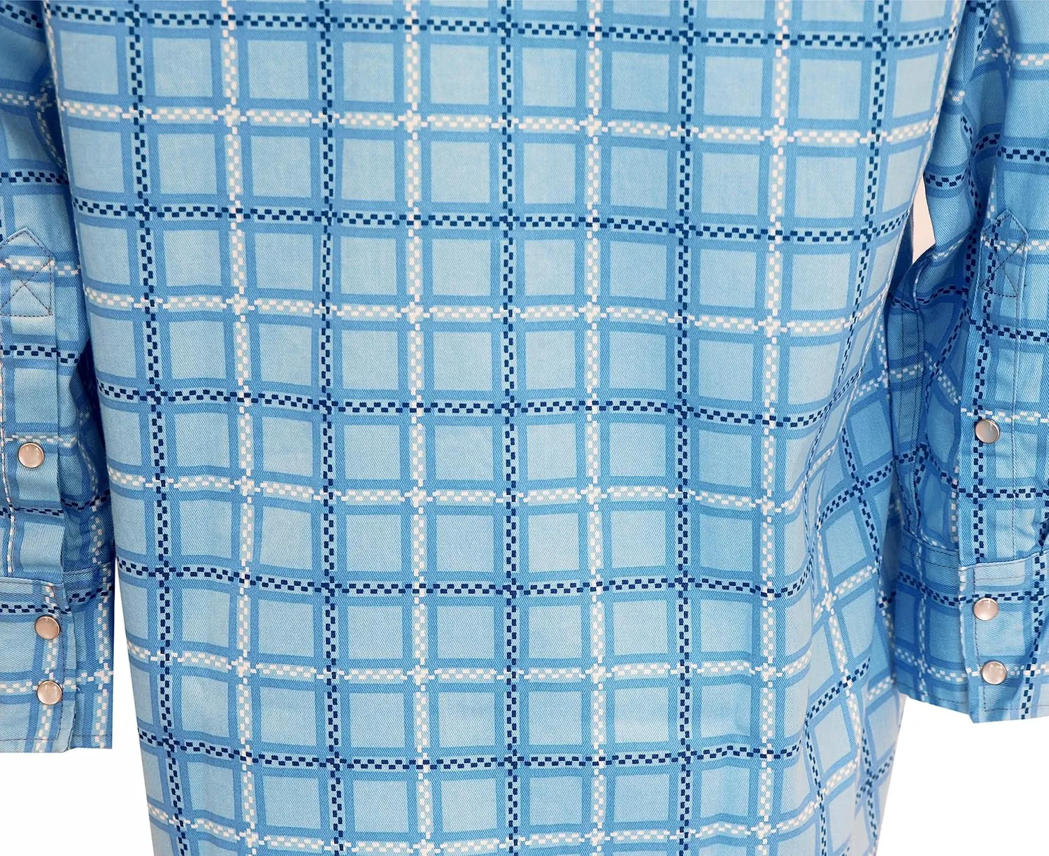 BOCOMAL FR Shirts for Men Printed Plaid Flame Resistant NFPA2112/CAT2 6.5oz Lightweight Fire Retardant Shirt
