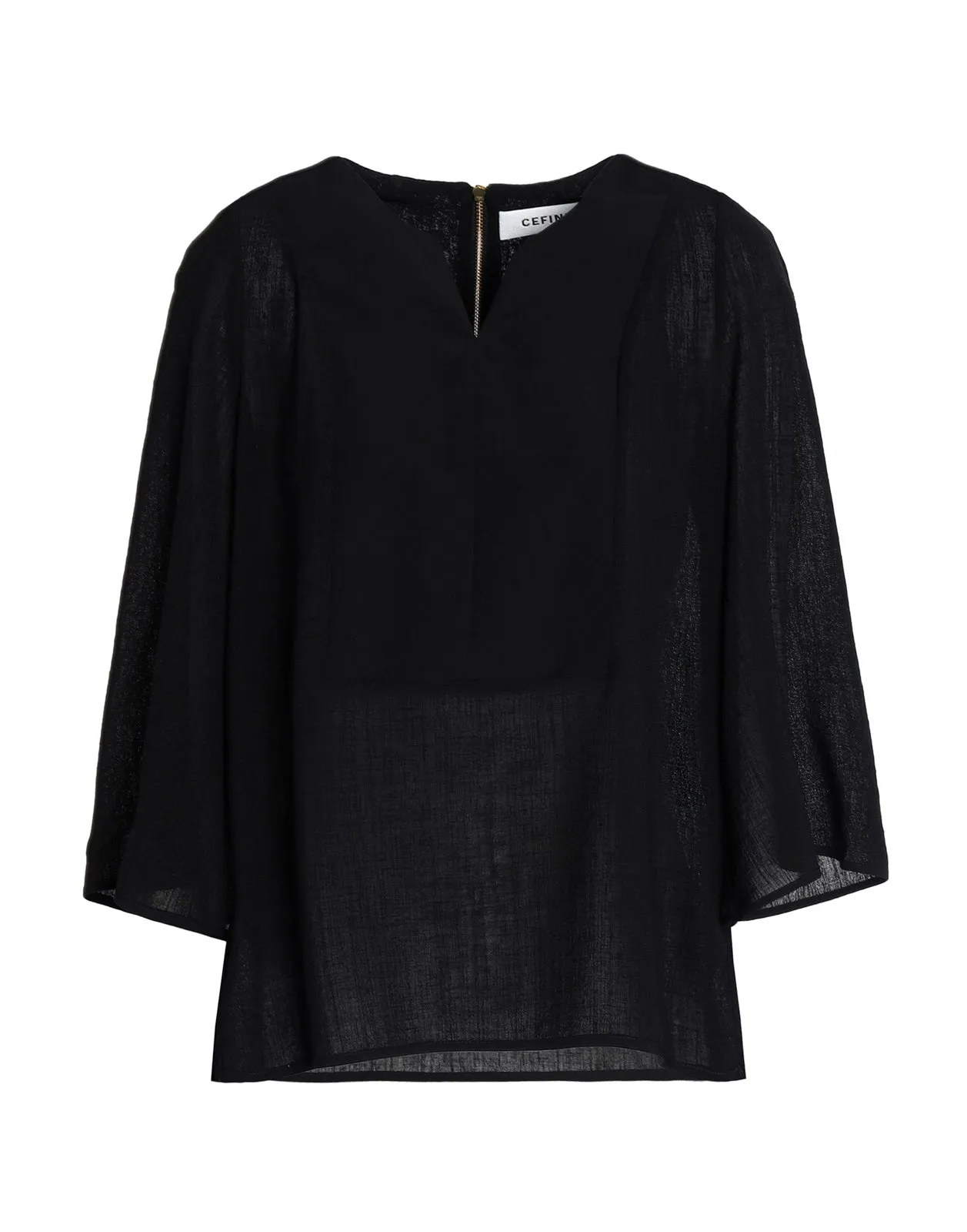 Cefinn Split-Hem Voile Blouse