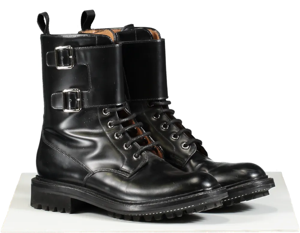 Church's Black Leather Combat Boots UK 3.5 EU 36.5 👠