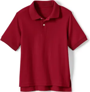 Lands' End School Uniform Kids Short Sleeve Interlock Polo Shirt