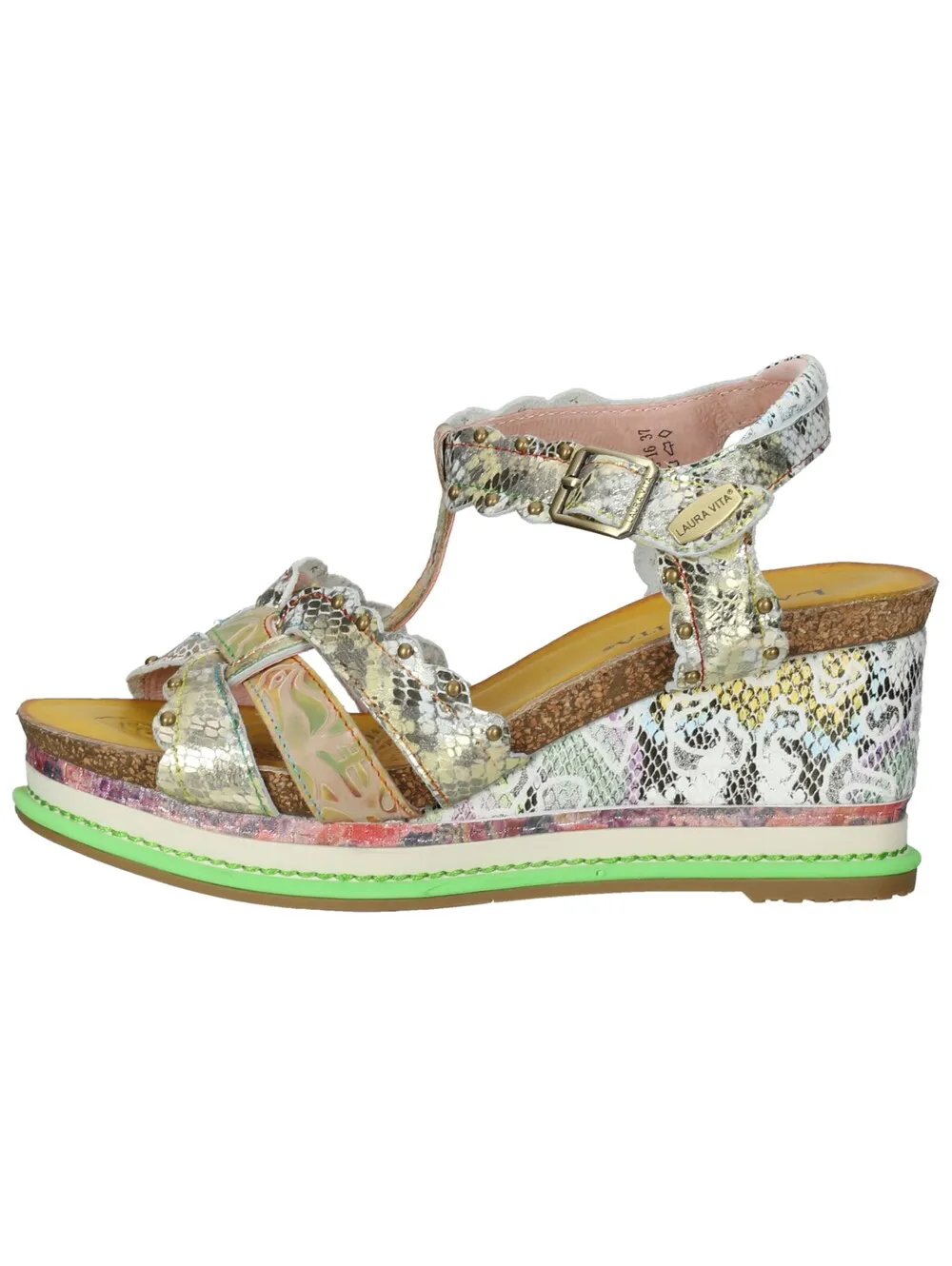Laura Vita Strappy Sandals, Mixed Colors