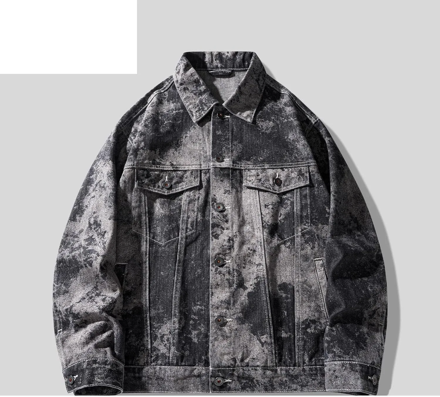 Men's Coat Retro Casual Spring Autumn American Workwear Denim Jacket
