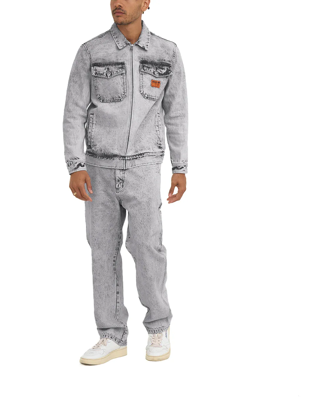 Ortiz Garage Jacket - Light Black Wash