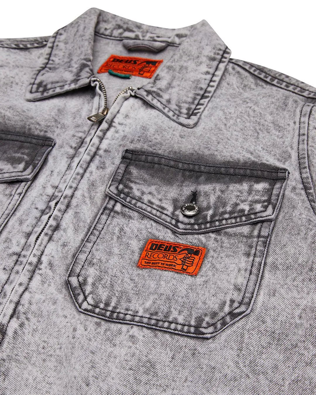 Ortiz Garage Jacket - Light Black Wash