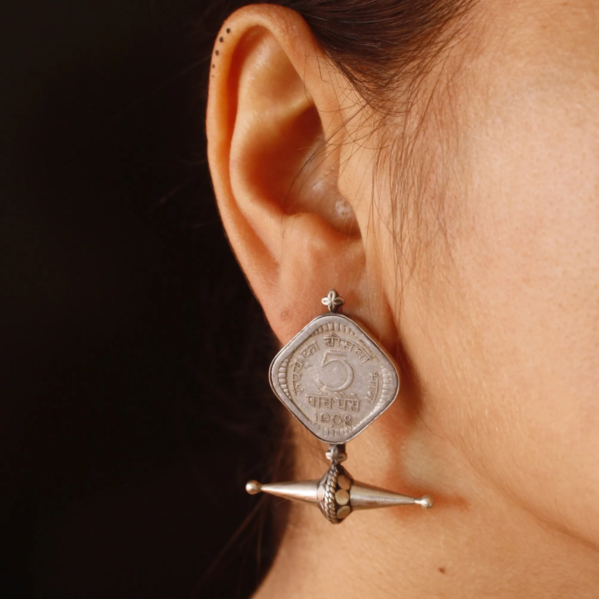 Vintage Coin Studs