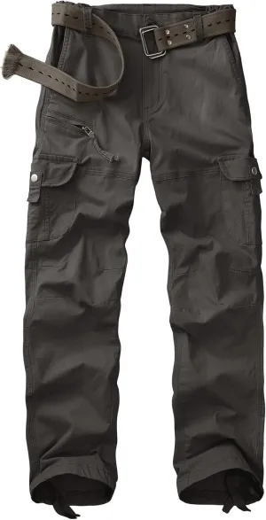 Women's Cargo Pants Casual Y2K Streetwear Cotton Summer Travel Work Hiking Pants with 7 Pockets Combat Tactical